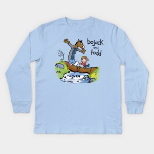 Bojack and Todd Kids Long Sleeve T-Shirt